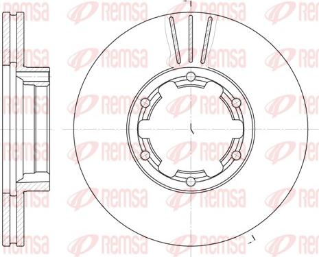 Remsa 6234.10 - Kočioni disk www.molydon.hr