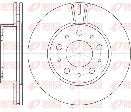 Remsa 6231.10 - Kočioni disk www.molydon.hr