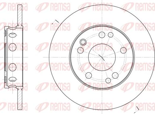 Remsa 6221.00 - Kočioni disk www.molydon.hr