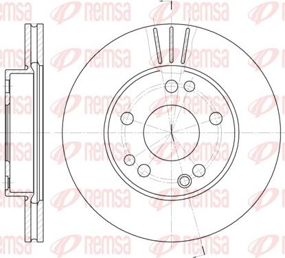 Remsa 6228.10 - Kočioni disk www.molydon.hr