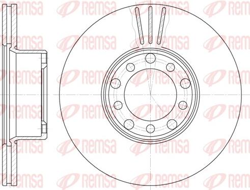 Remsa 6274.10 - Kočioni disk www.molydon.hr