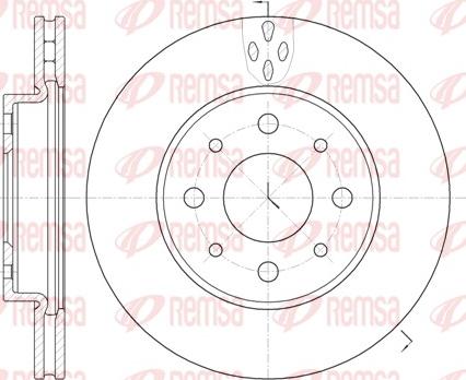 Remsa 6745.10 - Kočioni disk www.molydon.hr