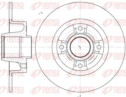 Remsa 6750.00 - Kočioni disk www.molydon.hr