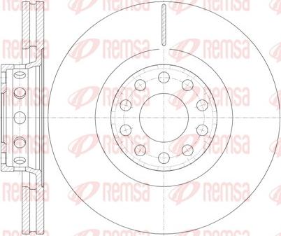 Remsa 6781.10 - Kočioni disk www.molydon.hr