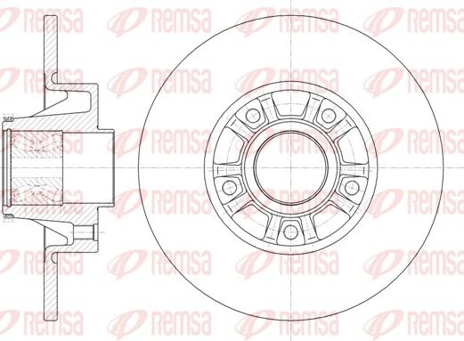 Remsa 6733.20 - Kočioni disk www.molydon.hr