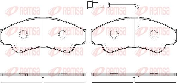 Remsa 0959.11 - Komplet Pločica, disk-kočnica www.molydon.hr