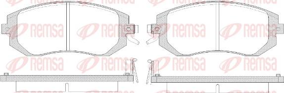 Remsa 0951.14 - Komplet Pločica, disk-kočnica www.molydon.hr