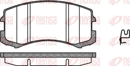 Remsa 0965.01 - Komplet Pločica, disk-kočnica www.molydon.hr