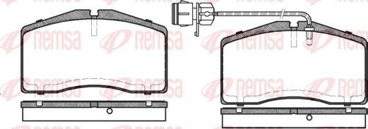 Remsa 0448.02 - Komplet Pločica, disk-kočnica www.molydon.hr