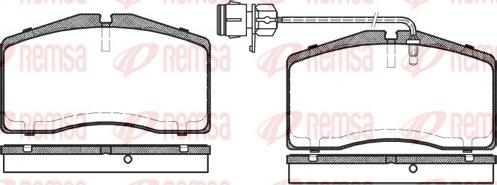 Remsa 0448.12 - Komplet Pločica, disk-kočnica www.molydon.hr