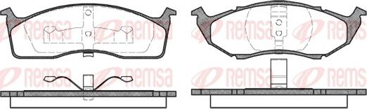 Remsa 0447.00 - Komplet Pločica, disk-kočnica www.molydon.hr