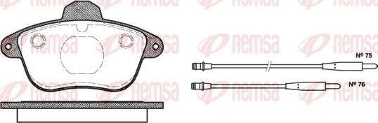 Remsa 0401.04 - Komplet Pločica, disk-kočnica www.molydon.hr