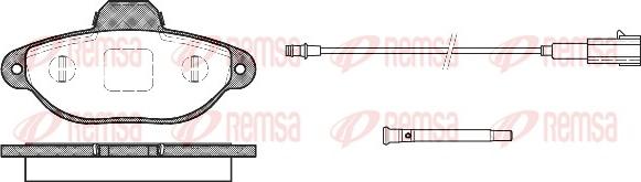 Remsa 0414.21 - Komplet Pločica, disk-kočnica www.molydon.hr