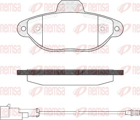 Remsa 0414.22 - Komplet Pločica, disk-kočnica www.molydon.hr