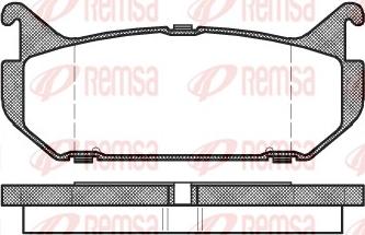 Remsa 0416.00 - Komplet Pločica, disk-kočnica www.molydon.hr