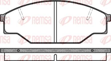 Remsa 0412.00 - Komplet Pločica, disk-kočnica www.molydon.hr