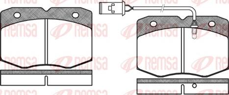 Remsa 0435.02 - Komplet Pločica, disk-kočnica www.molydon.hr