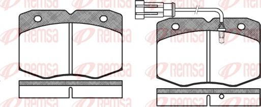 Remsa 0435.12 - Komplet Pločica, disk-kočnica www.molydon.hr