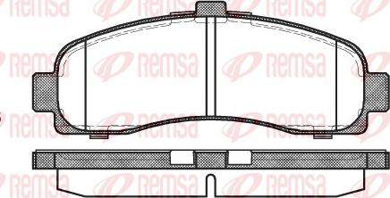 Remsa 0431.10 - Komplet Pločica, disk-kočnica www.molydon.hr