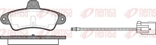 Remsa 0433.02 - Komplet Pločica, disk-kočnica www.molydon.hr