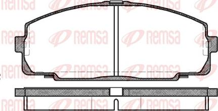 Remsa 0421.00 - Komplet Pločica, disk-kočnica www.molydon.hr