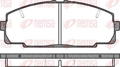 Remsa 0421.20 - Komplet Pločica, disk-kočnica www.molydon.hr