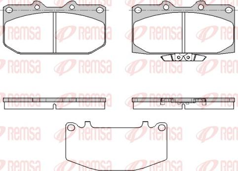 Remsa 0599.32 - Komplet Pločica, disk-kočnica www.molydon.hr