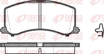 Remsa 0595.02 - Komplet Pločica, disk-kočnica www.molydon.hr