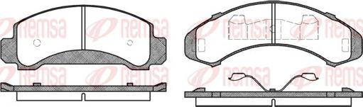 Remsa 0550.00 - Komplet Pločica, disk-kočnica www.molydon.hr