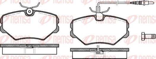 Remsa 0500.02 - Komplet Pločica, disk-kočnica www.molydon.hr