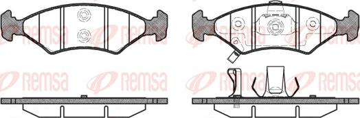 Remsa 0502.22 - Komplet Pločica, disk-kočnica www.molydon.hr