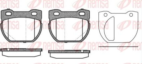 Remsa 0584.20 - Komplet Pločica, disk-kočnica www.molydon.hr