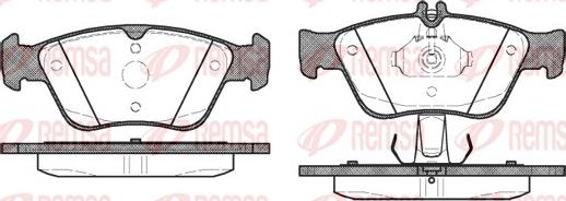 Remsa 0586.10 - Komplet Pločica, disk-kočnica www.molydon.hr