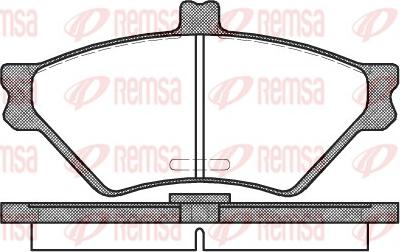 Remsa 0574.00 - Komplet Pločica, disk-kočnica www.molydon.hr