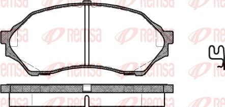 Remsa 0699.00 - Komplet Pločica, disk-kočnica www.molydon.hr