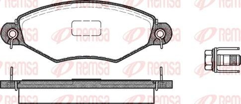 Remsa 0643.10 - Komplet Pločica, disk-kočnica www.molydon.hr