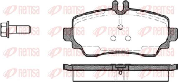 Remsa 0650.00 - Komplet Pločica, disk-kočnica www.molydon.hr