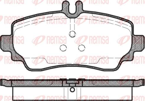 Remsa 0650.02 - Komplet Pločica, disk-kočnica www.molydon.hr