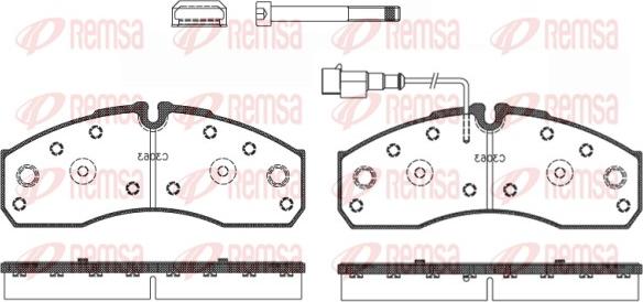 Remsa 0651.42 - Komplet Pločica, disk-kočnica www.molydon.hr