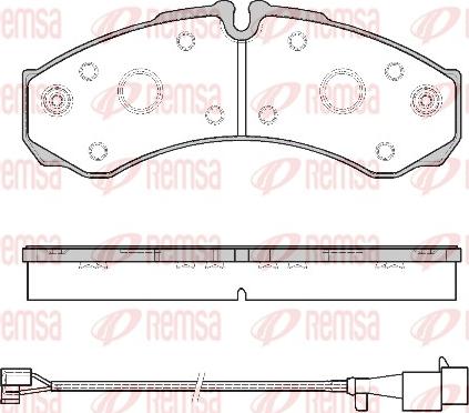 Remsa 0651.52 - Komplet Pločica, disk-kočnica www.molydon.hr