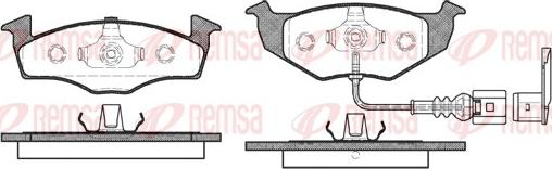 Remsa 0609.11 - Komplet Pločica, disk-kočnica www.molydon.hr