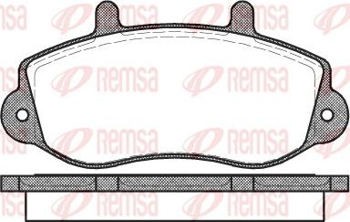 Remsa 0677.00 - Komplet Pločica, disk-kočnica www.molydon.hr