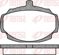 Remsa 0049.00 - Komplet Pločica, disk-kočnica www.molydon.hr