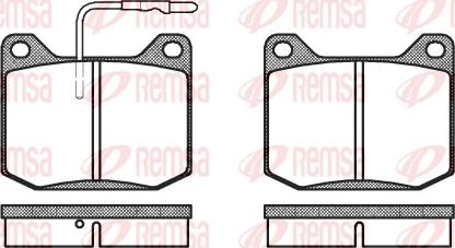 Remsa 0045.32 - Komplet Pločica, disk-kočnica www.molydon.hr