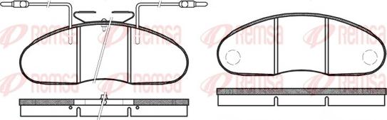 Remsa 0048.12 - Komplet Pločica, disk-kočnica www.molydon.hr