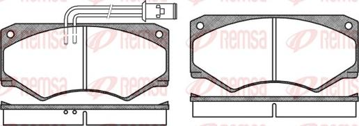 Remsa 0047.22 - Komplet Pločica, disk-kočnica www.molydon.hr