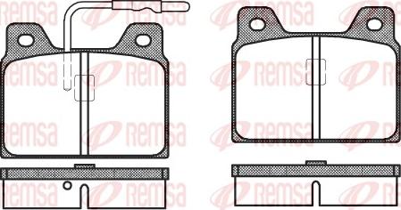 Remsa 0068.02 - Komplet Pločica, disk-kočnica www.molydon.hr