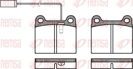 Remsa 0006.91 - Komplet Pločica, disk-kočnica www.molydon.hr