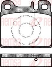 Remsa 0006.88 - Komplet Pločica, disk-kočnica www.molydon.hr