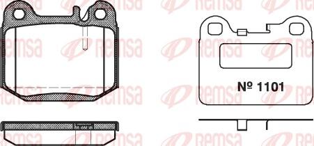 Remsa 0014.40 - Komplet Pločica, disk-kočnica www.molydon.hr